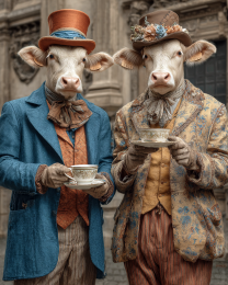Ron & Ralph Having Tea
