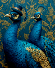 Percival & Penelope from Palm Beach - Peacock Art