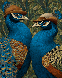 Theodore & Theodora from Atlanta - Peacock Art