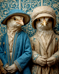 Rowan & Cedar from Portland - Chicken Art Print