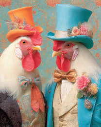 Fredrick & Warren from Austin - Chicken Art Print
