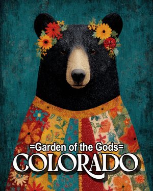 Golden Chipmunk - Garden of the Gods Souvenir Art Print