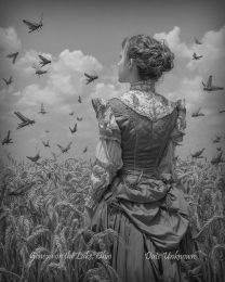 Geneva on the Lake, Ohio - Observing the Locus Swarm - Vintage Style Agriculture Cryptid Photo
