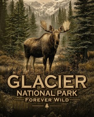 Glacier National Park, Montana - Forever Wild Moose