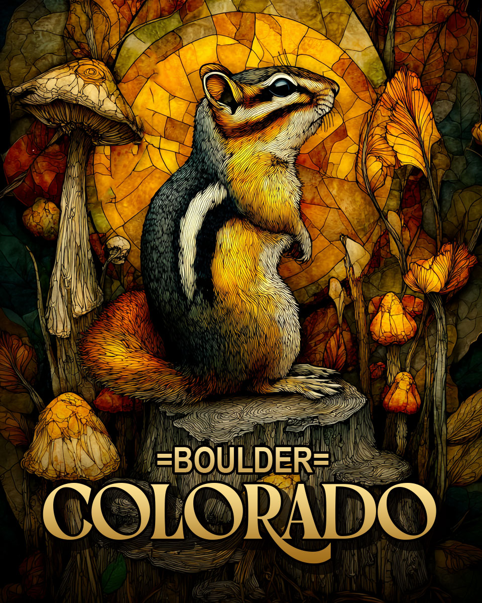 Golden Chipmunk - Boulder Colorado Souvenir Art Print.jpg