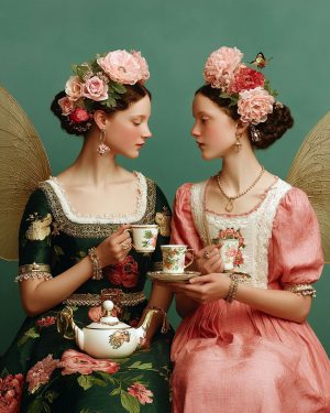 Gossip Over Morning Tea - Faires Art Print