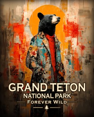 Grand Teton National Park  - Forever Wild - Hip Black Bear