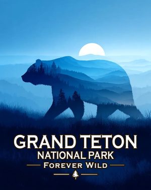 Grand Teton National Park  - Forever Wild - Wild Bear Spirit Wildlife