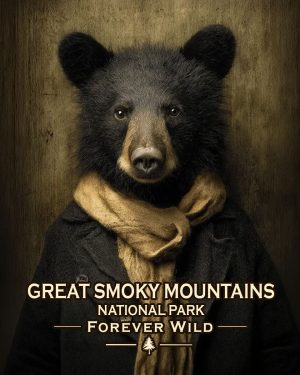 Great Smoky Mountains  - Forever Wild - Portrait of Black Bear Youth