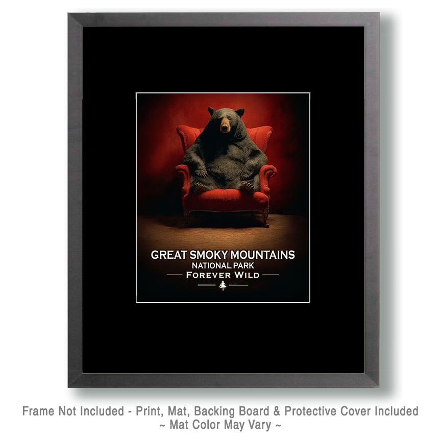 Great Smoky Mountains - Forever Wild - Lazy Bear in Chair - Image 2