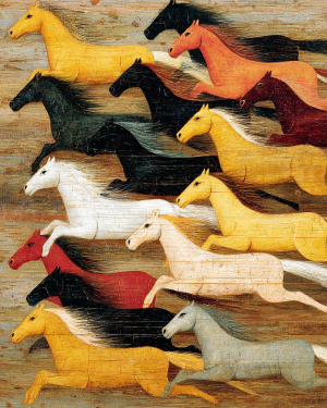 Horse Herd Running