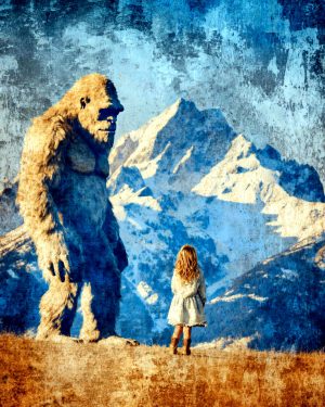 It's Getting Harder and Harder to Stay Hidden -  Funny Bigfoot Alien Artwork