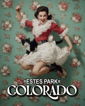 Jumping for Joy -  Estes Park Souvenir Art Print