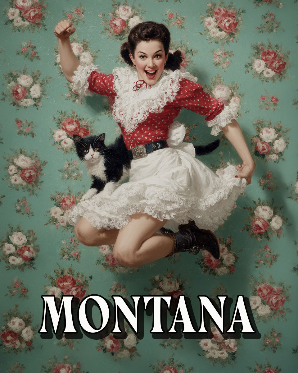 Jumping for Joy -  Montana Souvenir Art Print