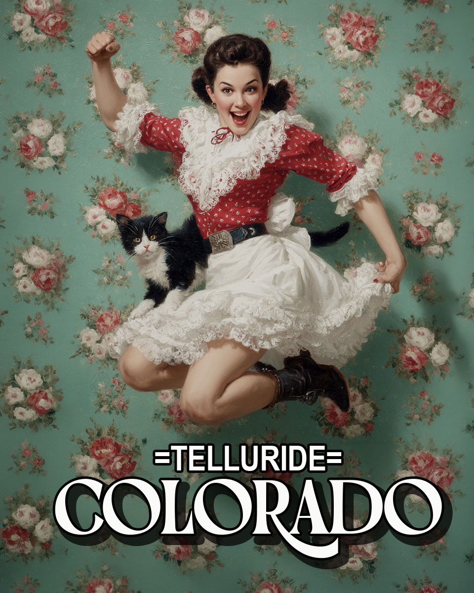 Jumping for Joy -  Telluride Souvenir Art Print