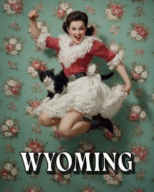 Jumping for Joy -  Wyoming Souvenir Art Print