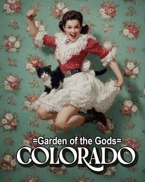 Jumping for Joy - Garden of the Gods Souvenir Art Print