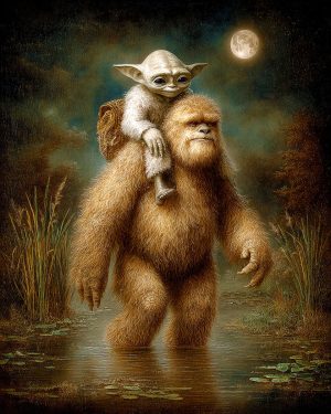Morning Song -  Funny Bigfoot Artwork