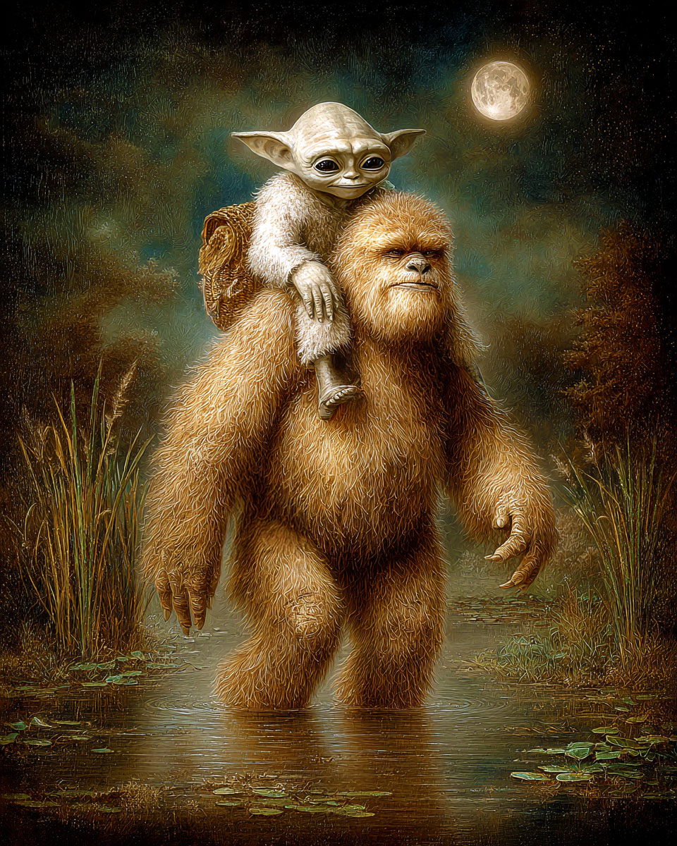 Morning Song -  Funny Bigfoot Artwork