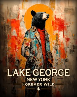 Lake George  - New York - Forever Wild - Hip Black Bear