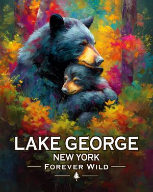 Lake George  - New York - Forever Wild - Mom & Baby Bear