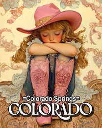 Lil Cowgirl - Colorado Springs Souvenir Art Print
