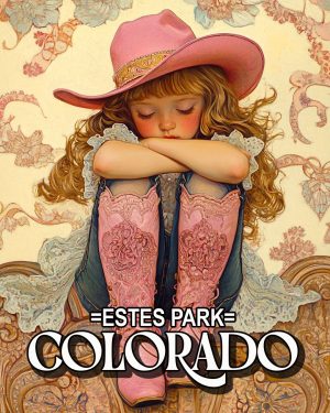 Lil Cowgirl -  Estes Park Souvenir Art Print