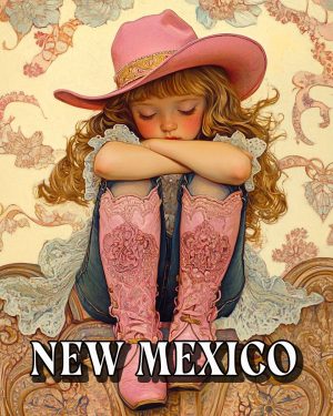 Lil Cowgirl -  New Mexico Souvenir Art Print