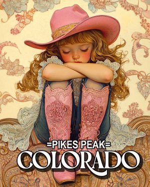 Lil Cowgirl -  Pikes Peak Souvenir Art Print