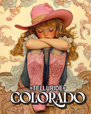 Lil Cowgirl -  Telluride Souvenir Art Print