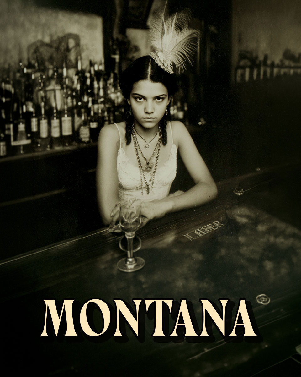 Lucia from Oklahoma -  Montana Souvenir Art Print