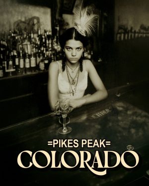 Lucia from Oklahoma -  Pikes Peak Souvenir Art Print