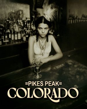 Lucia from Oklahoma -  Pikes Peak Souvenir Art Print