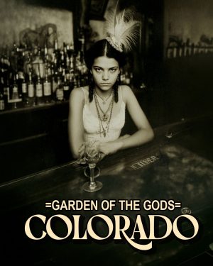 Lucia from Oklahoma - Garden of the Gods Souvenir Art Print