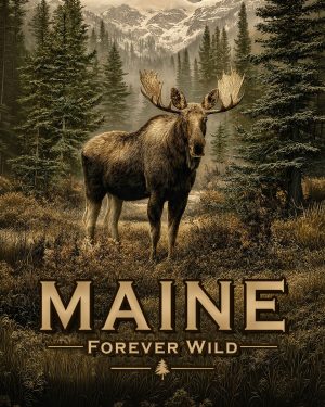 Maine - Forever Wild Moose