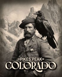 Man and Raven -  Pikes Peak Souvenir Art Print