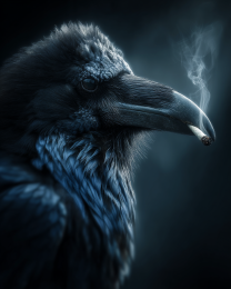 Hippie Sloth Smoking a Marijuana Joint - Weed Wall Art