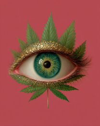 All Seeing Eye - Weed Wall Art