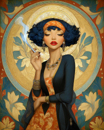 Stoned Flapper - Weed Wall Art