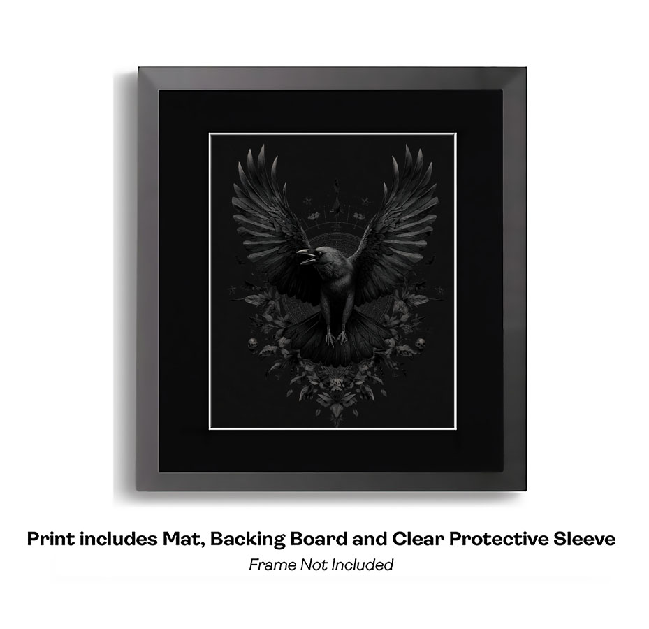 Raven in Black on Black