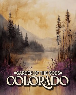 Mother Bear with Cubs - Garden of the Gods Souvenir Art Print