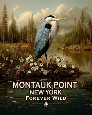 Montauk Point New York - Forever Wild - Great Blue Heron