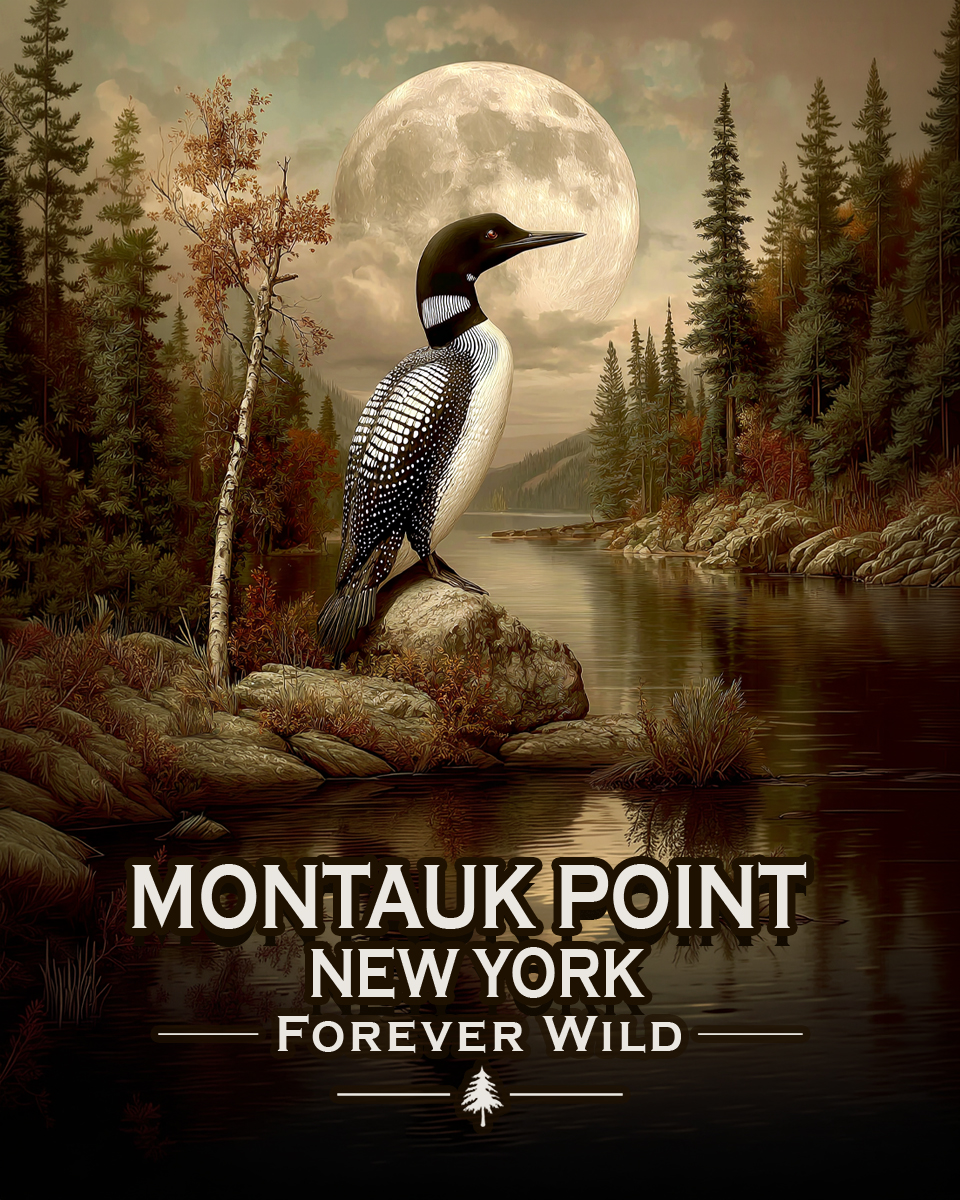 Montauk Point New York - Forever Wild - Loon