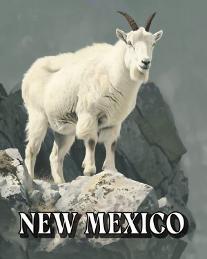 Mountain Goat -  New Mexico Souvenir Art Print