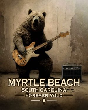 Myrtle Beach, South Carolina  - Forever Wild - Black Bear  Playing Guitar