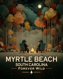 Myrtle Beach, South Carolina  - Forever Wild - Black Bears Roasting Marshmallows