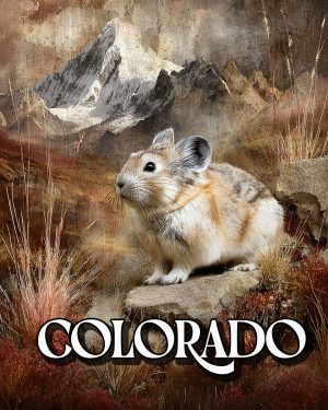 Naturalist Style Pika - Colorado Souvenir Art Print