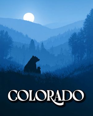 One High Bear - Colorado Souvenir Art Print
