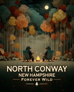 North Conway, New Hampshire  - Forever Wild - Black Bears Roasting Marshmallows