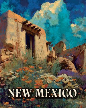 Old Adobe Home -  New Mexico Souvenir Art Print